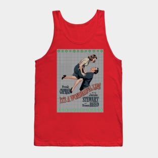 It's a Wonderful Life Sweater Background Tank Top